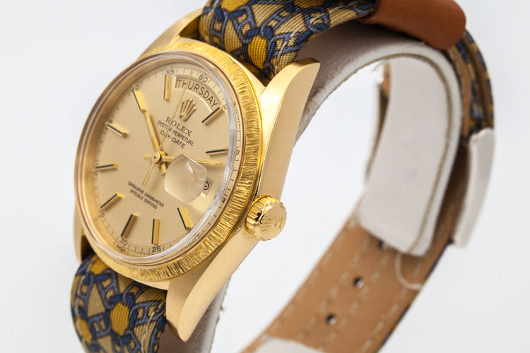 1971 Rolex YG Day-Date 1807 Matte Champagne Dial
