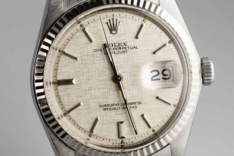 1976 Rolex DateJust 1601 with Silver Linen Sigma Dial