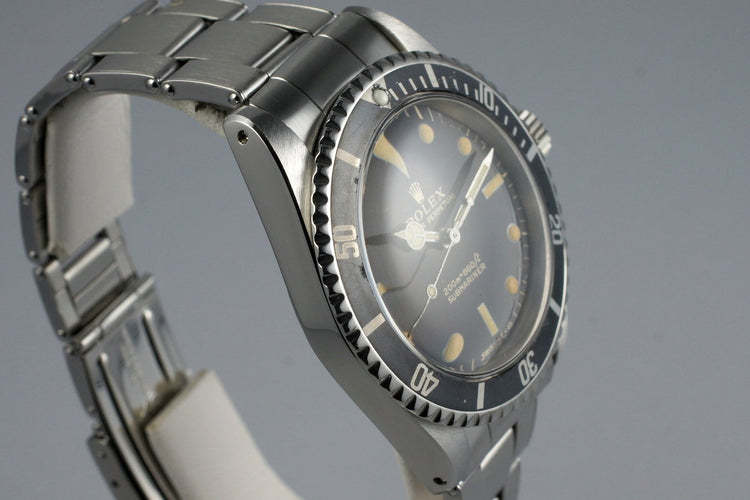 1966 Rolex Submariner 5513 with Tropical Gilt Meters First Dial