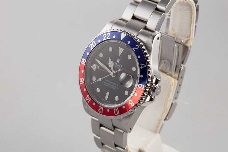 2002 Rolex GMT-Master II 16710 "Pepsi" Bezel