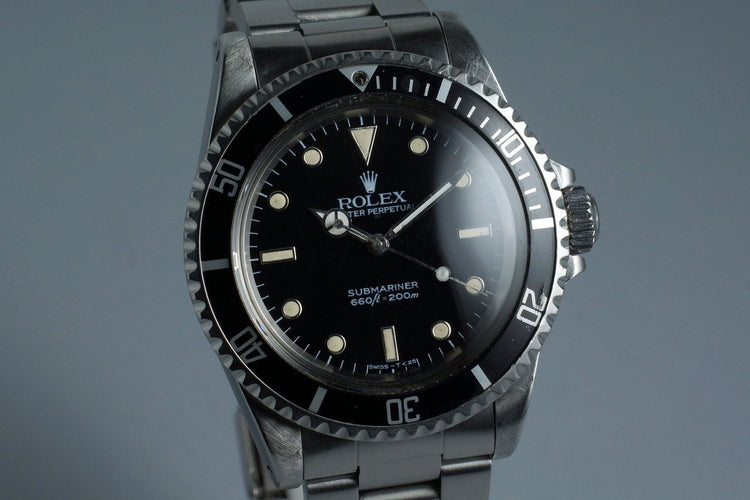 1985 Rolex Submariner 5513 Spider Dial