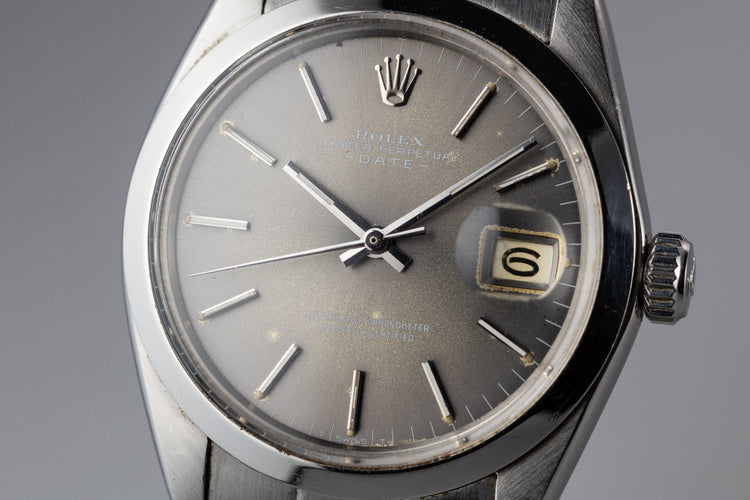 1969 Rolex Date 1500 Grey Dial
