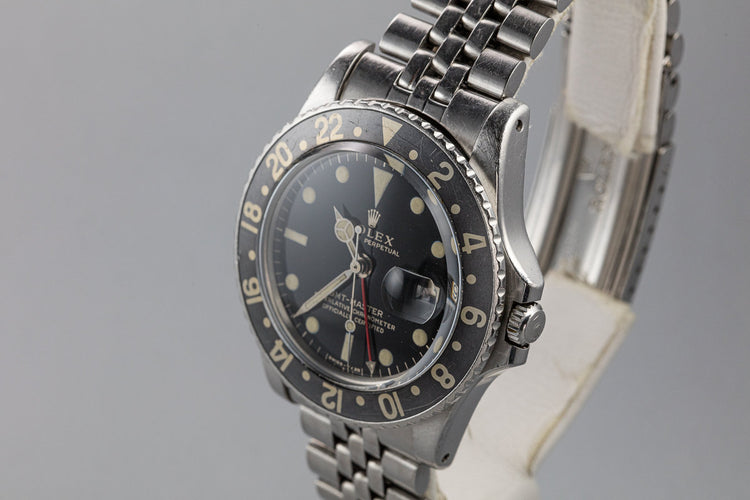 1965 Rolex GMT-Master 1675 Gilt Dial with Faded Black Fat Font Insert