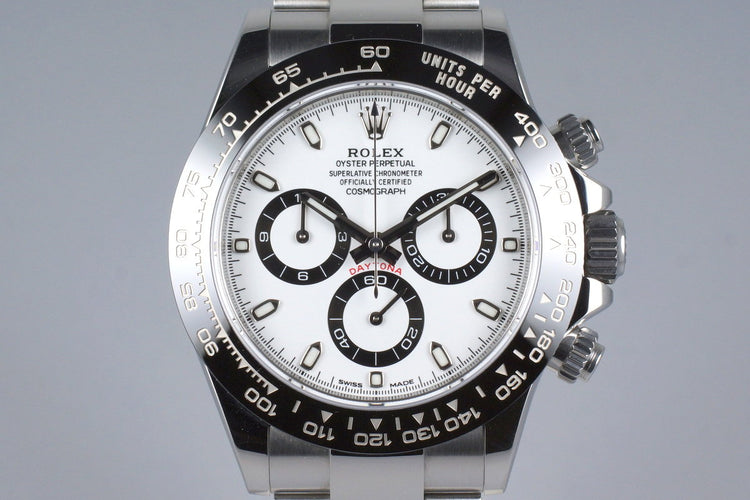 2016 Rolex Ceramic Daytona 116500LN White Dial with Box and Papers