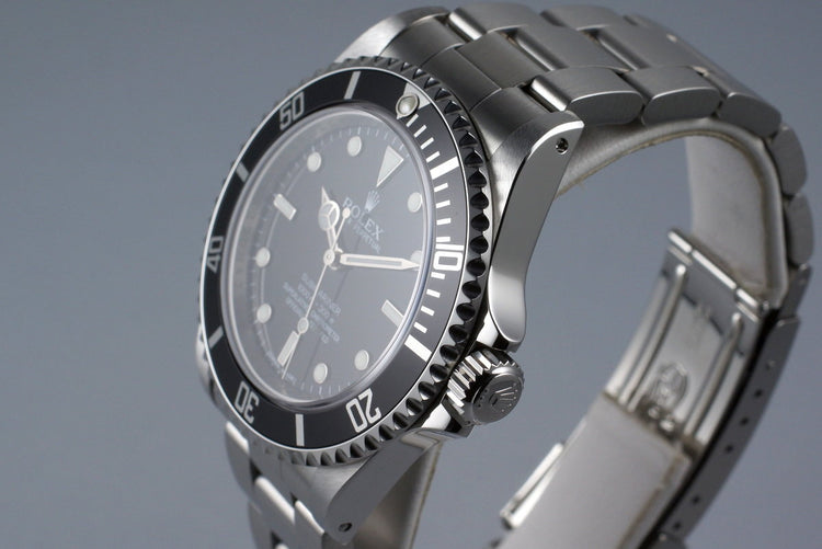2009 Rolex Submariner 14060M 4 Line Dial with Box and Papers