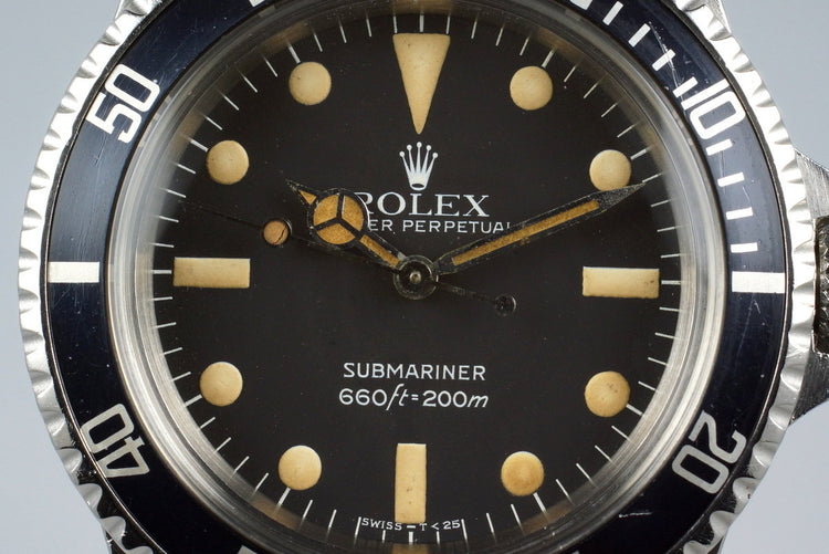 1978 Rolex Submariner 5513 Mark IV Maxi Dial