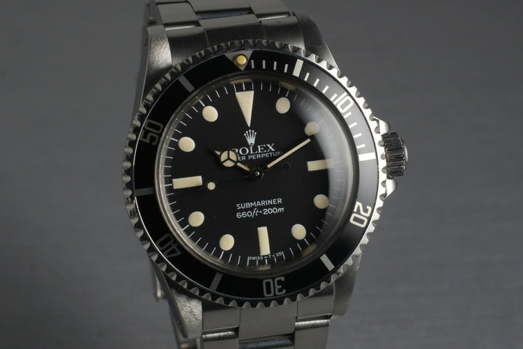 1981 Rolex Submariner 5513 Mark IV Maxi Dial