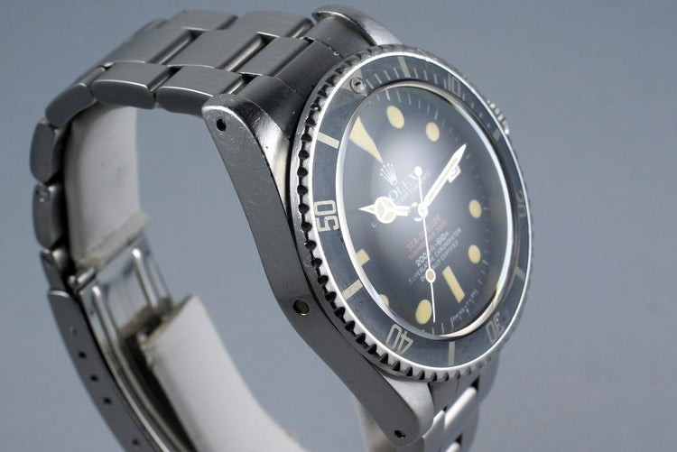 1975 Rolex Double Red Sea Dweller 1665 Mark IV Dial with Box and Papers