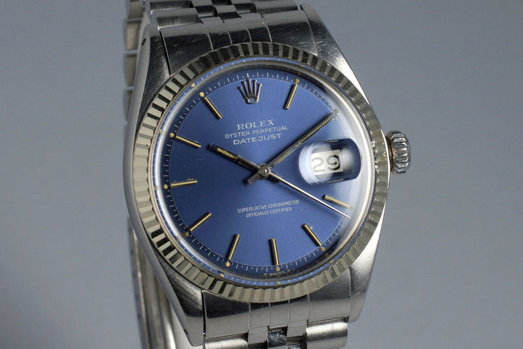 1972 Rolex DateJust 1601 Blue Dial