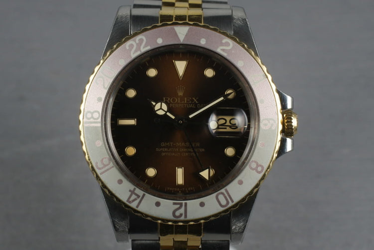1985 Rolex GMT Two Tone 16753 with Root Beer Dial