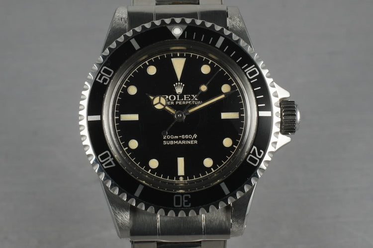 1963 Rolex Submariner 5512 PCG with Glossy Chapter Ring Dial