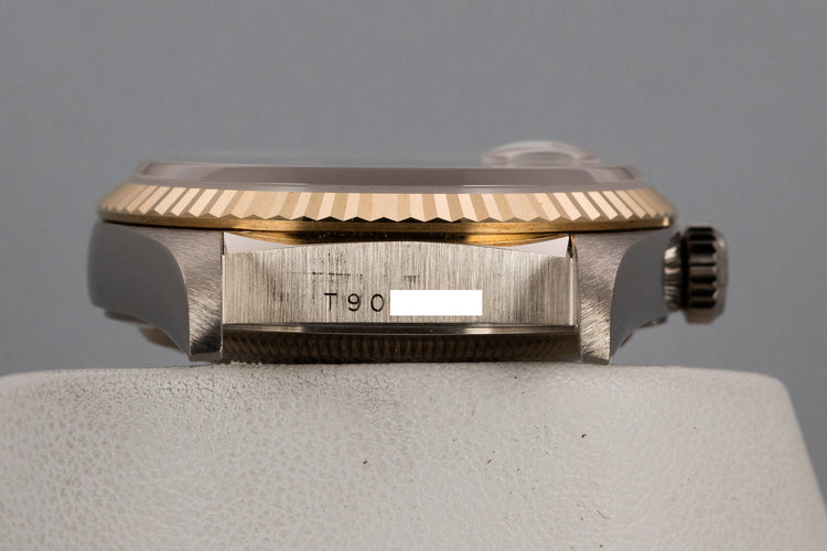 1995 Rolex Day-Date 18239 Tridor President with No Lume Salmon Diamond Dial