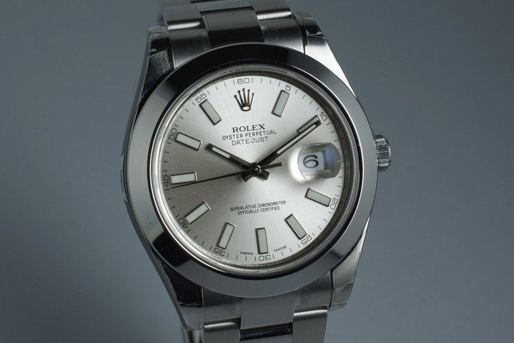 2015 Rolex DateJust II 116300 with Box and Papers MINT with Stickers