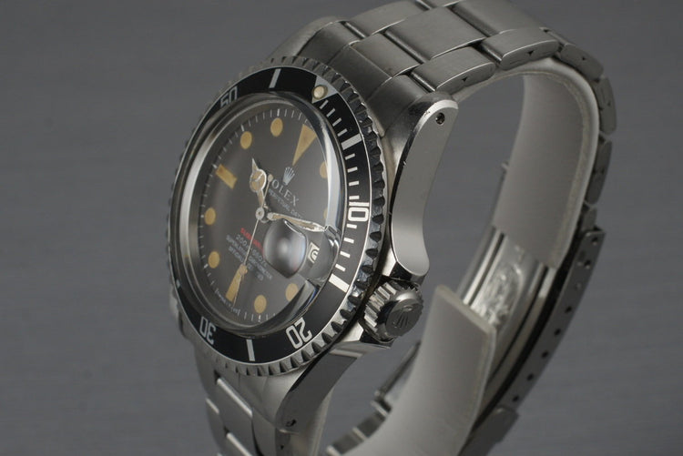 1969 Rolex Red Submariner 1680 Meters First Mark II BROWN Dial with Box and Papers