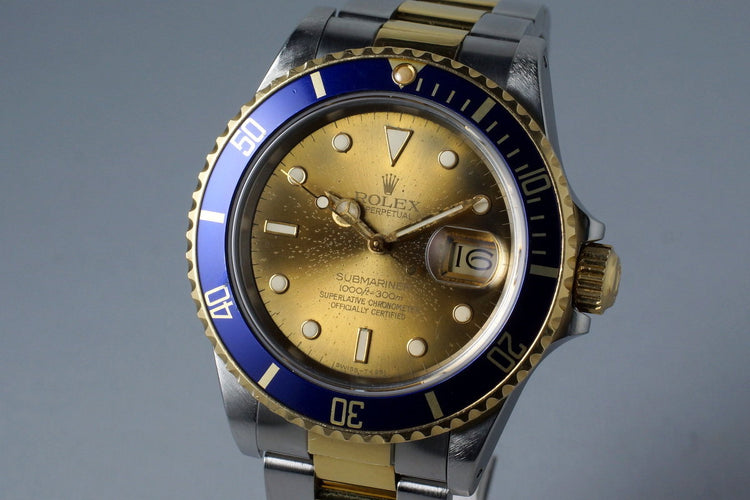 1987 Rolex Two Tone Submariner 16803 with Tropical Dial