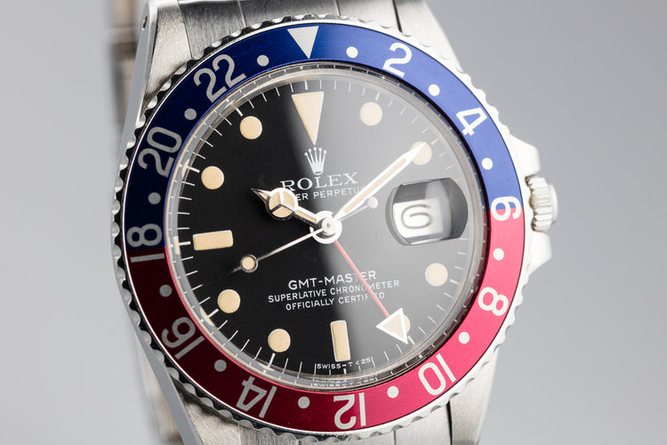 1977 Rolex GMT-Master 1675 "Pepsi" with Box and Booklets