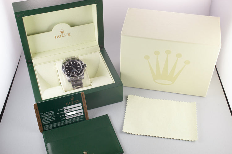 2014 Rolex Ceramic Submariner 114060 with Box and Papers
