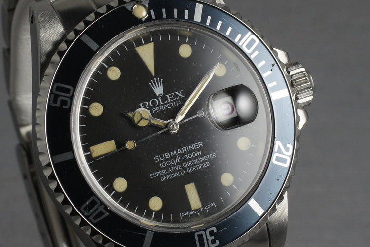 1983 Rolex Submariner 16800 Matte Dial with Box and Papers