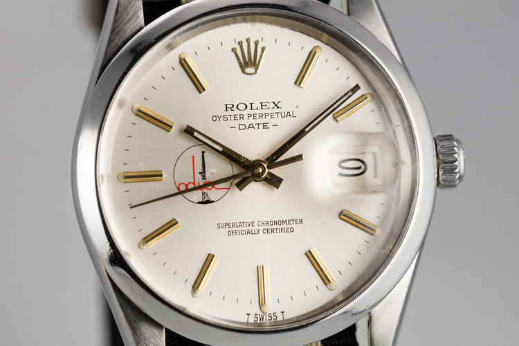 1981 Rolex Date 15000 "Adwoc" Silver Dial