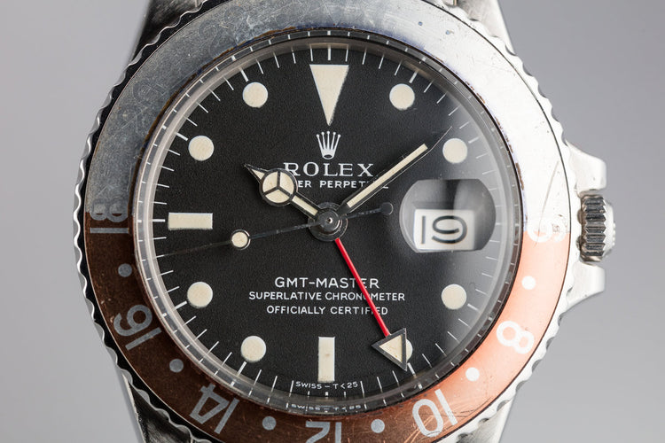 1971 Rolex GMT-Master 1675 "Crimson Ghost" with Box and Double Punch Papers