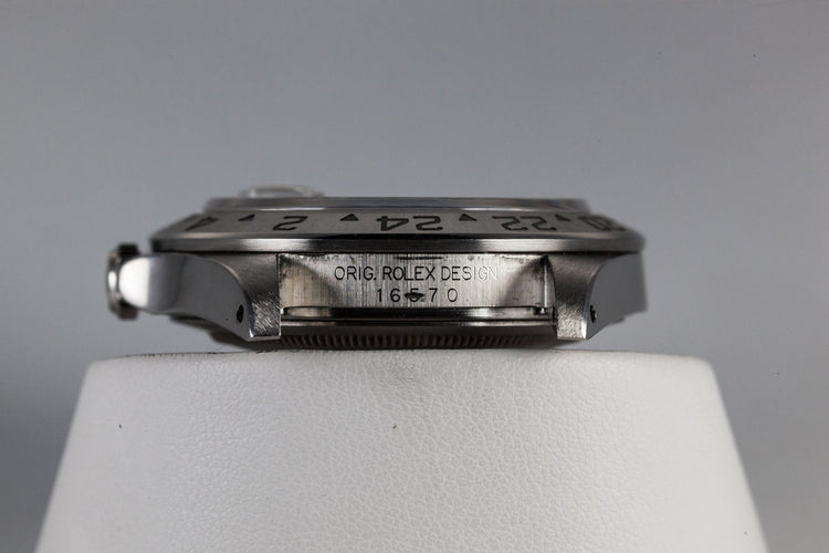 1999 Rolex Explorer II 16570 White Dial