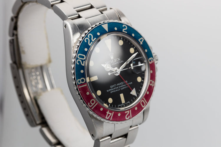 1977 Rolex GMT-Master 1675 with "Pepsi" Bezel Insert