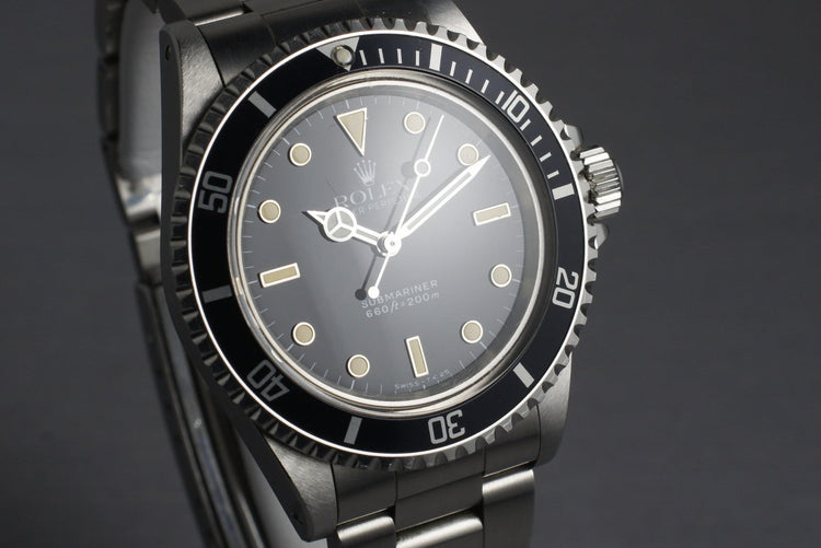 1991 Rolex Submariner 5513 very late E serial