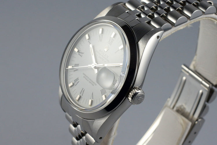 1982 Rolex Date 15000 White Roman Dial