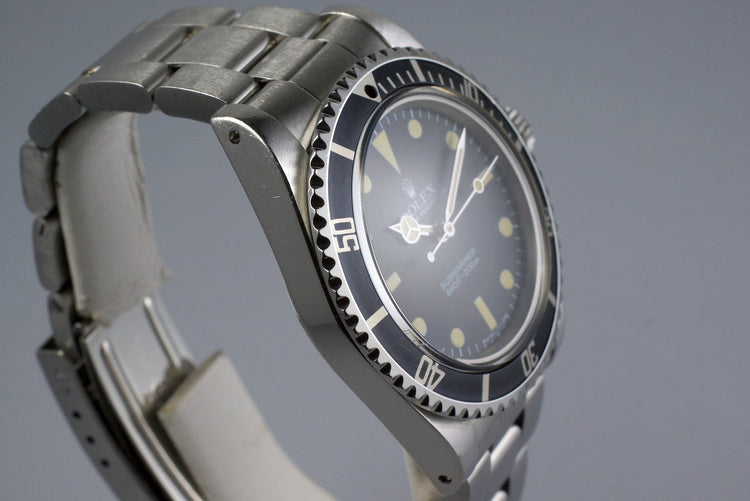 1983 Rolex Submariner 5513 Mark V Maxi Dial