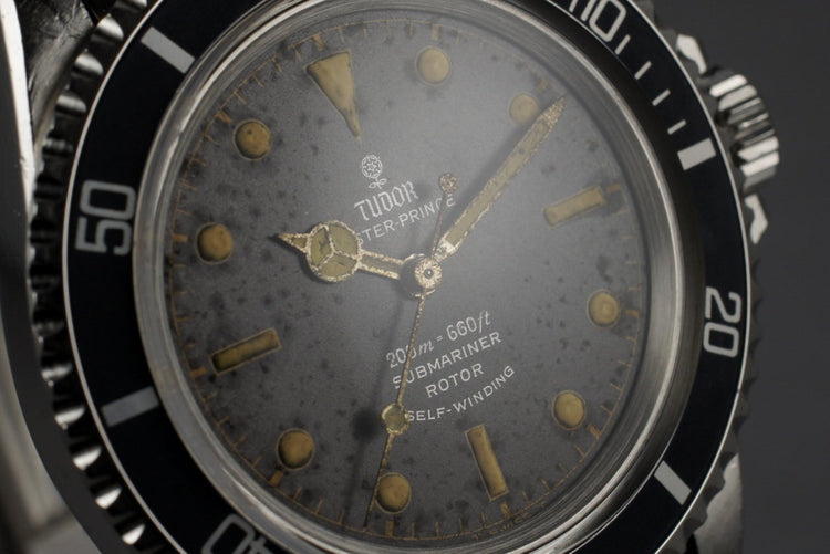 1965 Tudor Submariner 7928 Tropical Chapter Ring Dial with Box