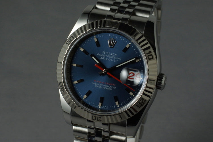 2005 Rolex DateJust 116264 Turn-O-Graph with Navy Dial