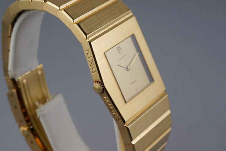 1972 Rolex YG King Midas 9630 with Original Box