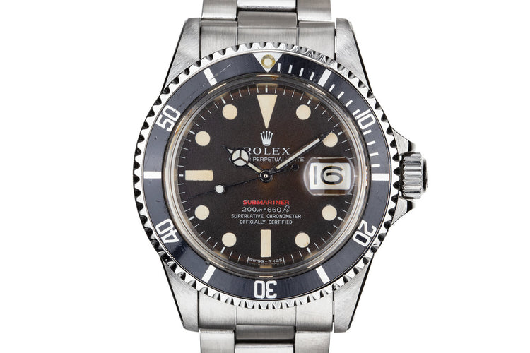 1969 Rolex Submariner 1680 with Tropical Mark II Meters First Dial