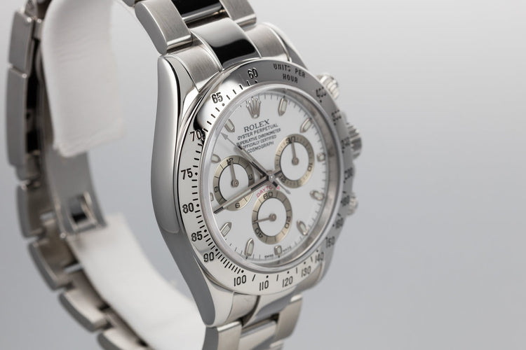 2003 Rolex Daytona 116520 White Dial with Box and Papers