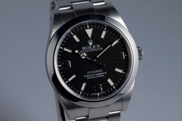 2012 Rolex Explorer 214270 with Box and Papers