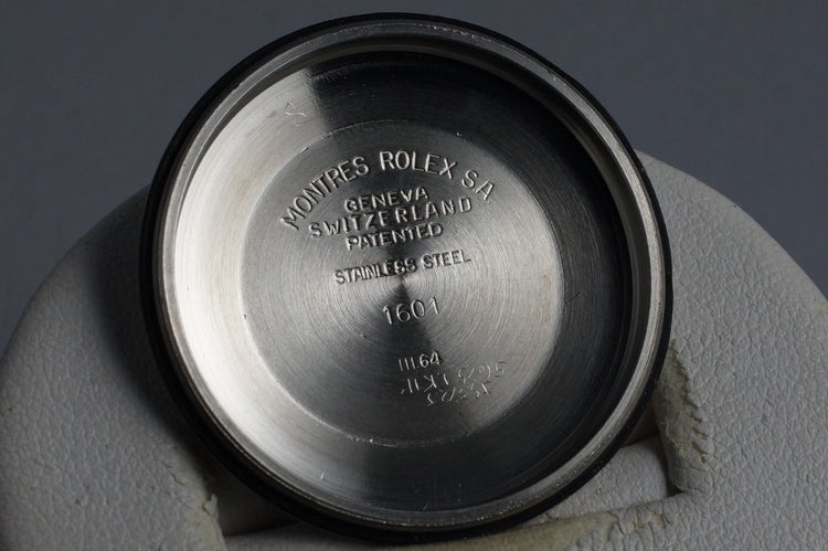 1964 Rolex Two Tone DateJust 1601 Glossy Gilt Black Dial