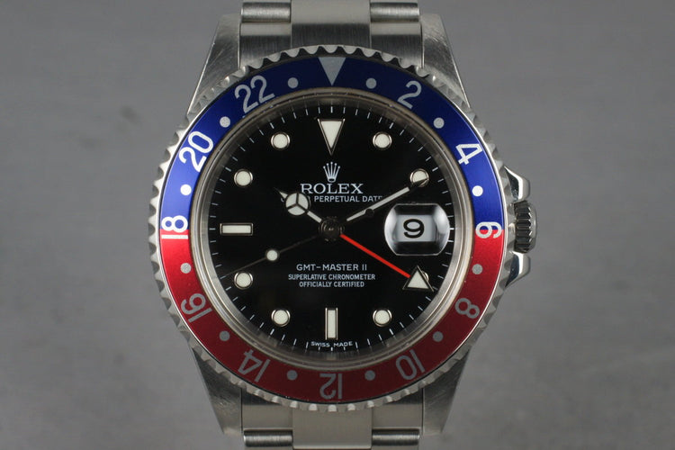 2005 Rolex GMT 16710 Stick Dial with Box and Papers