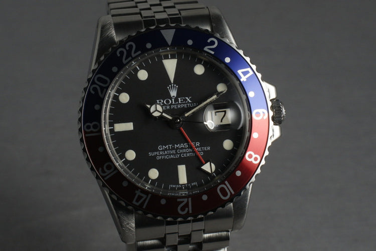 Rolex GMT 1675 with Guarantee Paper
