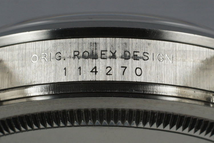 2005 Rolex Explorer 114270 with Box and Papers