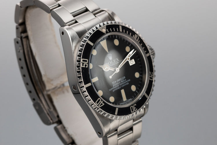 1977 Rolex Sea-Dweller 1665 Double Red Case with Later Great White Dial