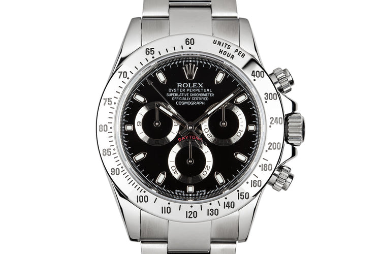2010 Rolex Daytona 116520 Black Dial with Box and Papers