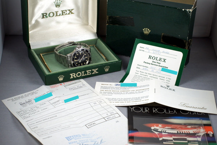 1970 Rolex Submariner 5513 with Box and Papers