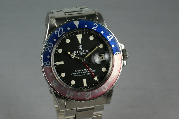 1969 Rolex GMT 1675 Mark 1 with Double Punched Papers
