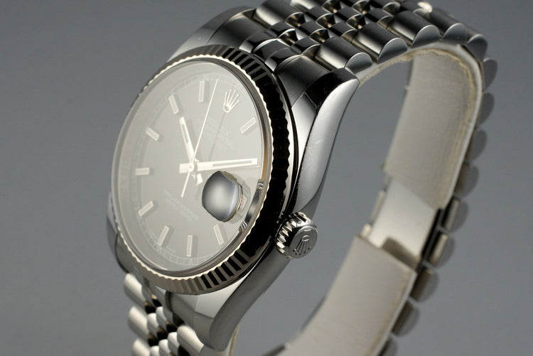2009 Rolex DateJust 116234 Black Dial