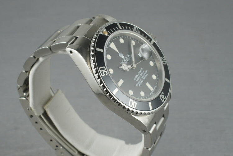 Rolex Submariner 16800 Matte Dial