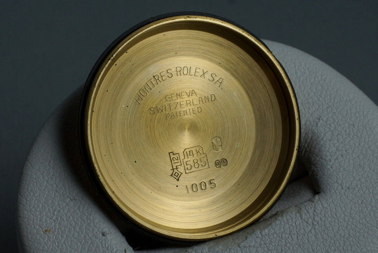 1977 Rolex YG Oyster Perpetual 1005 with Box and Papers