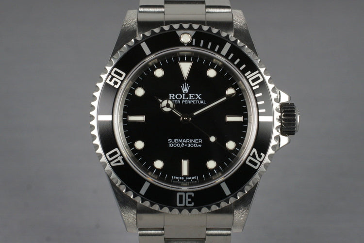 2006 Rolex Submariner 14060M with Box and Papers
