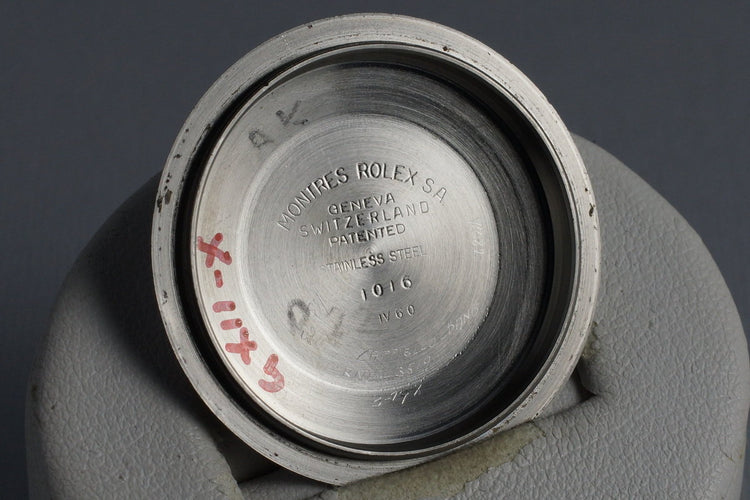 1960 Rolex Explorer 1016 Glossy Gilt Dial with Papers