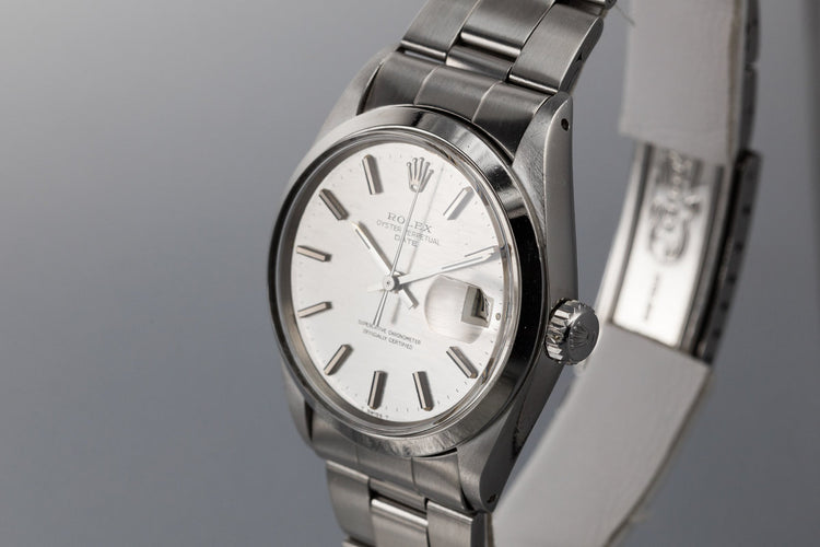 1970 Rolex Date 1500 with Silver Mosaic Dial