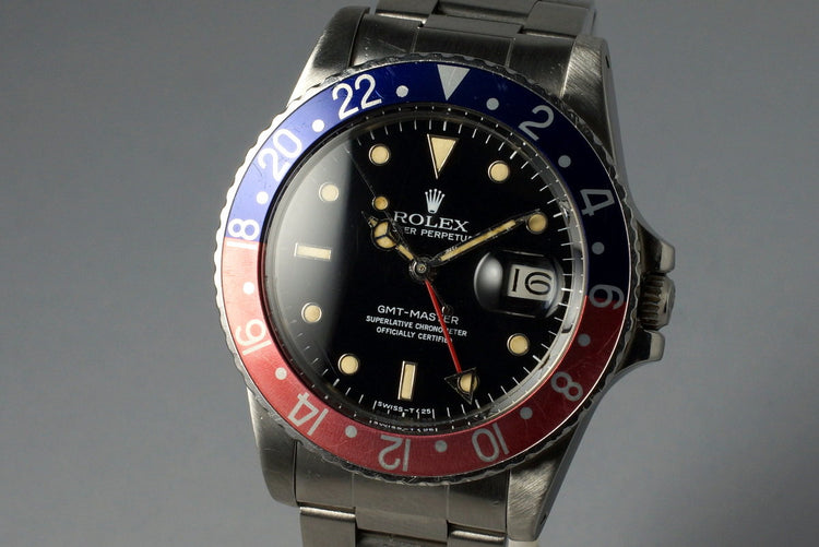 1984 Rolex GMT 16750 No-Date Spider Dial